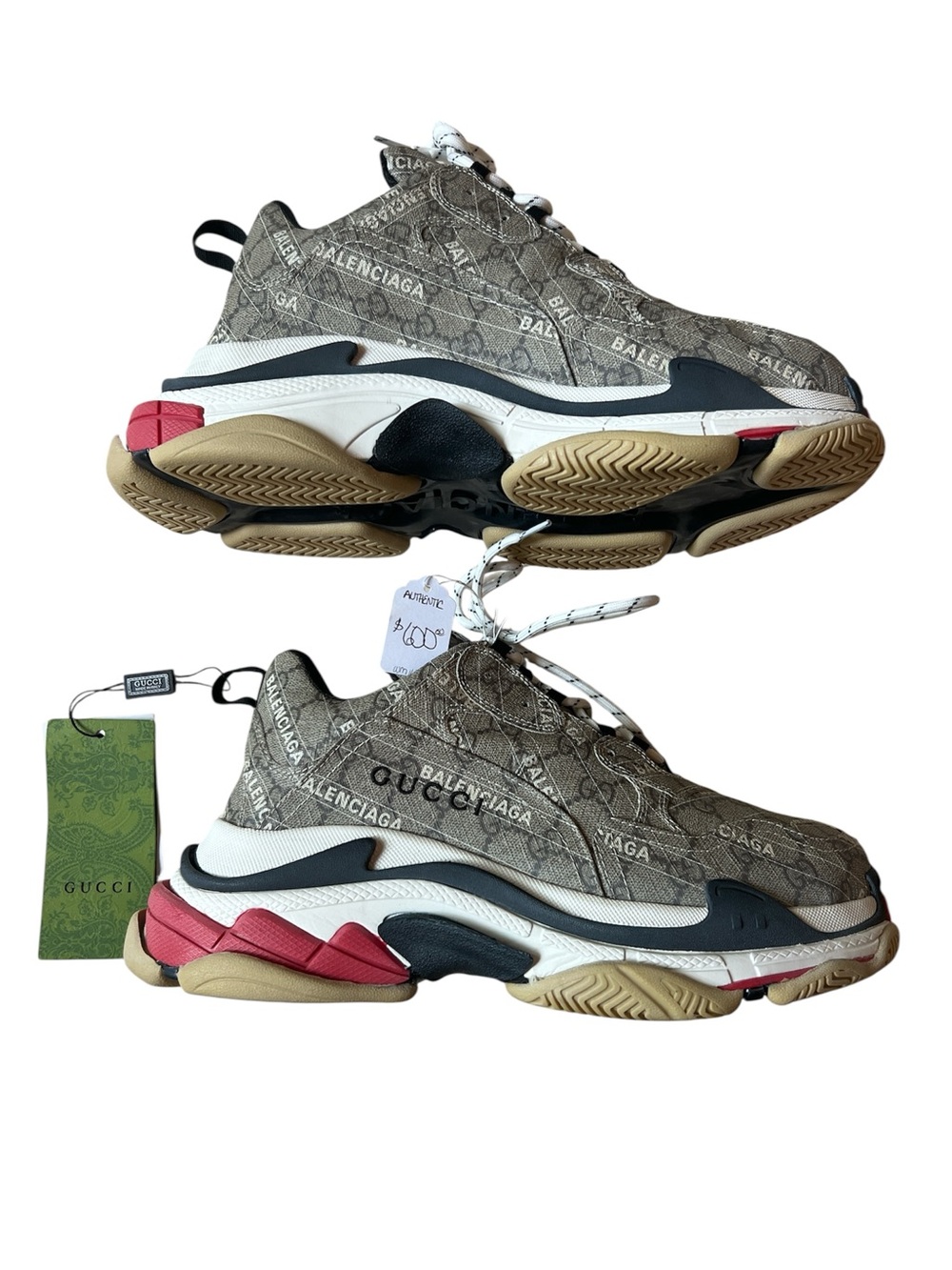 NWT Gucci x Balenciaga Triple S “Hacker Project” Unisex Sneakers - Picture 3 of 13